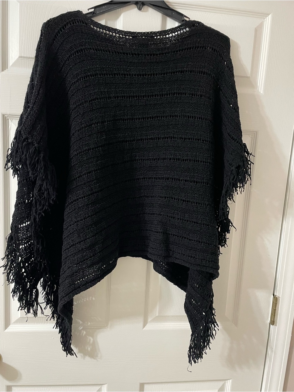 Ralph Lauren Knit Fringe Poncho Sweater - Women